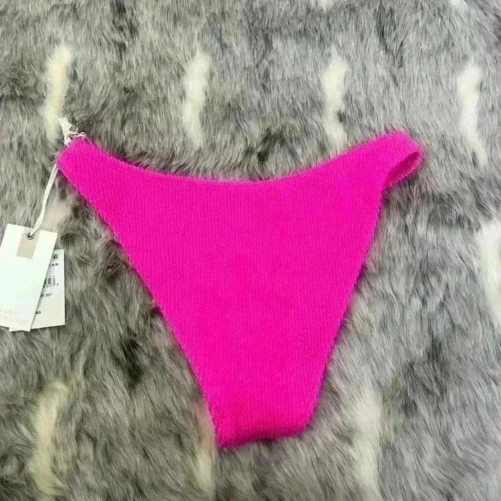 NWT Good American High Waisted Bikini Bottoms sz 0 XS‎ Hawaiian pink - Picture 6 of 9